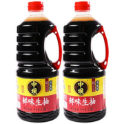 【中坝酱油】家用鲜味生抽1.28L*2