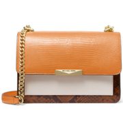 Michael Kors Jade 蜥蜴纹拼色链条包