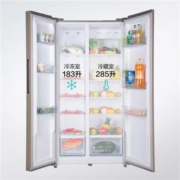 双12预售：JIWU 苏宁极物 JSE4628LP 对开门冰箱 468L