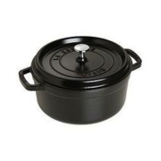 STAUB 圆形铸铁炖锅 24cm 黑色