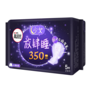 kotex 高洁丝 棉柔丝薄系列 夜用卫生巾 350mm 5片 *2件