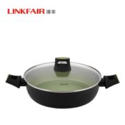 凌丰 一体成型工艺 多功能不粘炒锅/汤锅 28cm