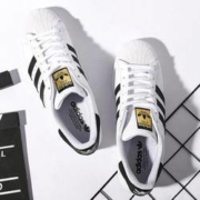 21日0点：Adidas 阿迪达斯 三叶草 男女鞋经典金标贝壳头 superstar EG4958
