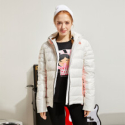 Paul Frank大嘴猴 连帽短款 女式 保暖运动羽绒服