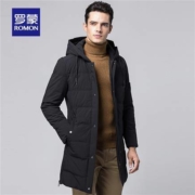 罗蒙 HY18HF10102 男士中长款羽绒服