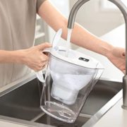 中亚Prime会员！ BRITA 碧然德Marella海洋系列 滤水壶 2.4L 白色 1壶6芯 到手约203.47元