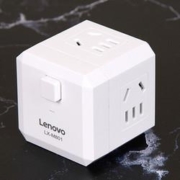 限地区：Lenovo 联想 LX-M801 一转四魔方插座 带开关