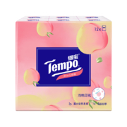 Tempo得宝 手帕纸4层12包 桃桃纸