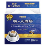 UCC 悠诗诗 职人高级滴漏式挂耳手冲咖啡 醇和口味 7克/包 18包/袋 *3件