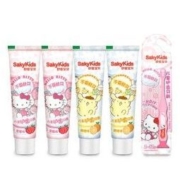 sakykids 舒客宝贝 儿童可吞咽牙膏 60*4支+牙刷*1