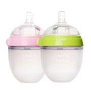 comotomo 可么多么 婴儿全硅胶奶瓶 粉色150ml+绿色150ml 150元包邮（需10元定金，20日付尾款）