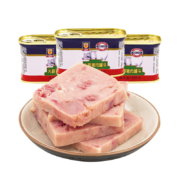 上海梅林 小白猪火腿猪肉罐头198g*7件