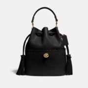国内售价¥4500！Coach Lora Whipstitch  女士抽绳水桶包