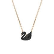 10日0点、黑卡会员！ SWAROVSKI 施华洛世奇 Iconic Swan 小号黑天鹅项链