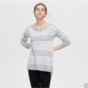Gap 盖璞 495776GREY STRIPE 女款舒适针织衫