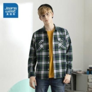 Jeanswest 真维斯 JW-01-131TB506 男士法兰绒棉质衬衫