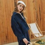 Meters bonwe 美特斯邦威 734668 女士牛仔外套