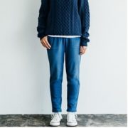 UNIQLO 优衣库  女士仿羊羔绒牛仔针织裤
