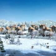 张家口崇礼 银河滑雪场 星澜谷奥雪小镇 豪华房1晚（2大1小早餐+滑雪门票+装备）