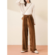 历史低价：JEANSWEST 真维斯 JY-03-251218 女士丝绒阔腿裤