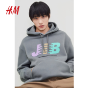 21日0点：HM 0699755 圣诞系列 情侣连帽加绒卫衣