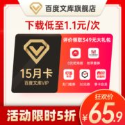 百度文库会员 15个月