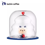 luckin coffee 瑞幸咖啡 LUCKY 圣诞限定款 圣诞树双层玻璃杯