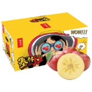 京东PLUS会员：塞外红 新疆特级阿克苏苹果果径80-85mm 净重6kg 22-28粒*3件