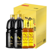 千禾 酱油料酒 春曲原酿生抽1.28L*2+葱姜料酒500ml*2  礼盒装*5件