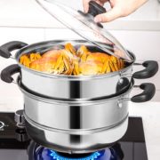MAXCOOK 美厨 MBZ-28 不锈钢二层蒸锅 26cm