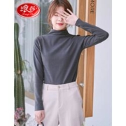 Langsha 浪莎 女士打底衫中领上衣