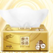 百亿补贴！ 清风 原木纯品金装系列 抽纸 3层*100抽*8包（188*136mm）