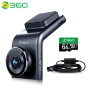 23日8点：360行车记录仪 G300pro 1296p高清  64G+降压线套装