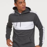 10日0点！ H&M 0734461 男装加绒连帽卫衣