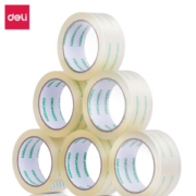 deli 得力 33192高透明度封箱胶带45mm*60m(50um)6卷/筒 *4件