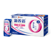 京东PLUS会员：蒙牛 新养道 零乳糖脱脂型牛奶（无乳糖好吸收）250ml×12礼盒装