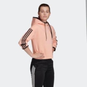 15日0点：adidas 阿迪达斯 HOODED SWEAT女装运动型格连帽套头衫 FR5977
