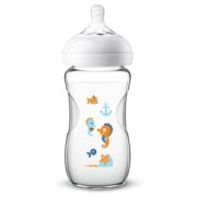 AVENT 新安怡 宽口径橙色海马自然玻璃奶瓶 240毫升