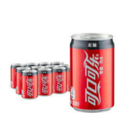 29日0点： Coca-Cola 可口可乐 零度 Zero 碳酸饮料 200ml*24罐