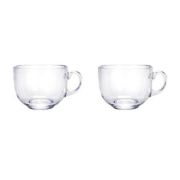 美汇春 透明玻璃杯 470ml*2只