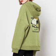聚划算百亿补贴：唐狮 史努比 连帽卫衣 女士加绒外套