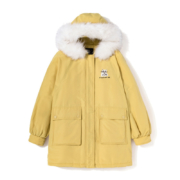 限尺码：Semir 森马 19－079120310 女士中长款连帽棉服