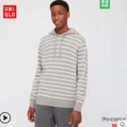 UNIQLO 优衣库  男装 羊毛混纺连帽针织衫
