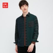 UNIQLO 优衣库 431491 男装法兰绒格子衬衫
