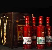 泸州老窖，泸州福 恒运祥福 52度白酒 500mLx4瓶 礼盒装