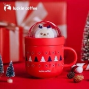 luckin coffee 瑞幸咖啡 圣诞限定款 LUCKY 太空舱马克杯