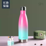 simple|modern  时尚户外保冷杯  可乐瓶保温水杯  500ml