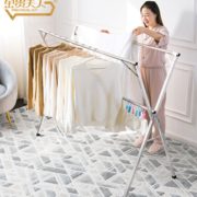10日0点！ 金贵夫人 X型落地晾衣架 2.4m 64元（前10秒）