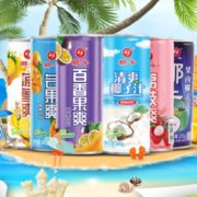 营养好喝！椰牛 6种热带水果混合椰果肉果粒饮料 245g*6罐