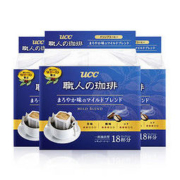 UCC 现磨手冲滤式挂耳咖啡粉 18p*3盒